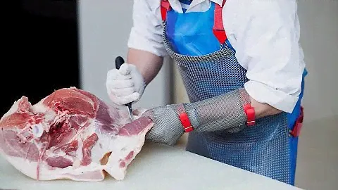 Секрет обвальщиков! Сталь подводная сварка. 肉,切肉,屠夫,猪肉,牛肉,羊肉,鸡,係食物