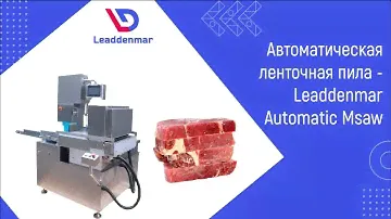 Автоматическая ленточная пила для резки мяса, заморозки, рыбы - Leaddenmar Automatic Msaw