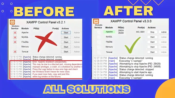 Fix Error Apache Shutdown Unexpectedly in XAMPP [SOLVED]